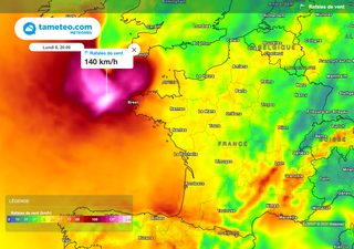 Tempête Pierrick en France : des rafales à plus de 120 km/h ! Quelles régions concernées et à partir de quand ?