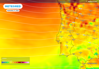 Tempo adverso em Portugal at&eacute; sexta-feira, 13: chuva persistente, rajadas at&eacute; 90 km/h nestas zonas e mar agitado