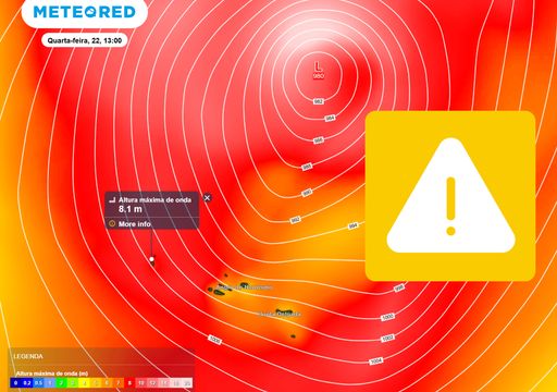 Tempo adverso nos A&ccedil;ores: aproximam-se chuva, vento e agita&ccedil;&atilde;o mar&iacute;tima; IPMA j&aacute; emitiu aviso amarelo