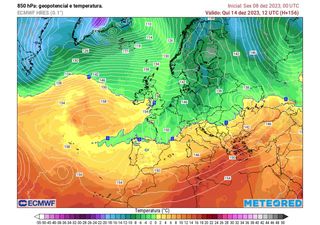 Tempo da próxima semana em Portugal: início invulgarmente quente seguido de possível fluxo de Leste, que significa isto?