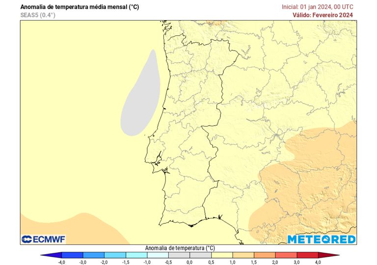 Tempo em Portugal na segunda quinzena de janeiro: irá a chuva