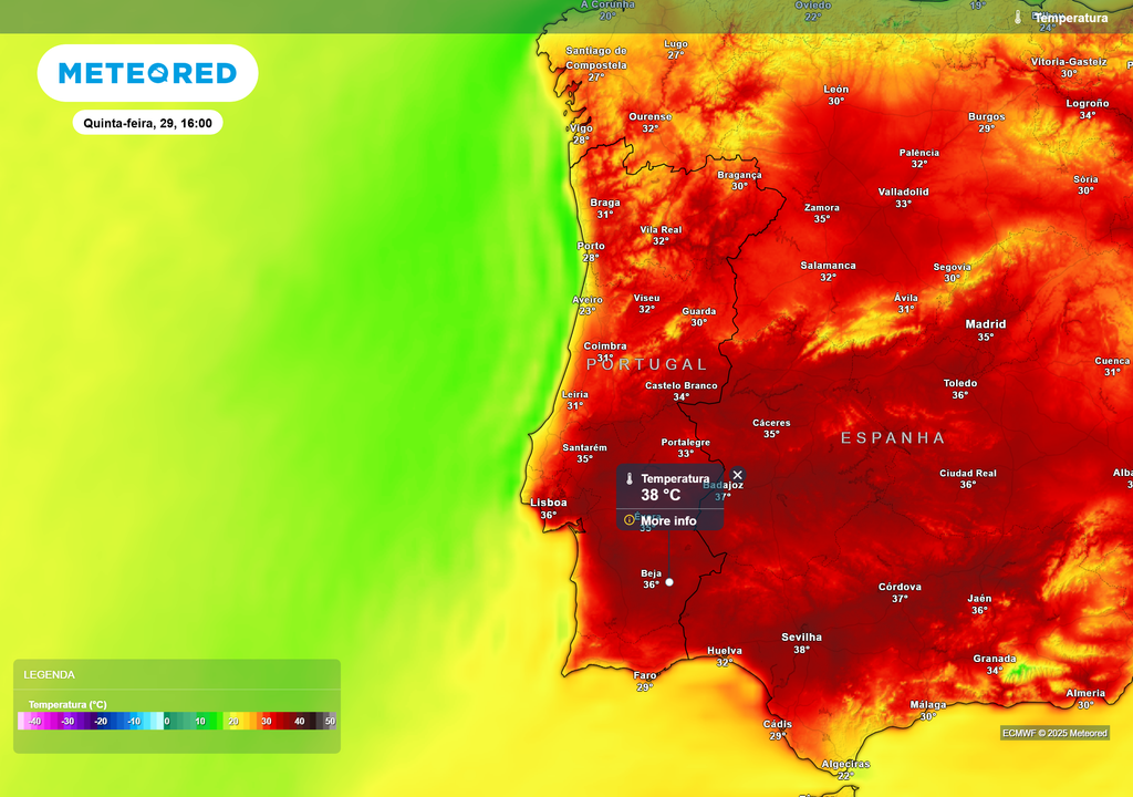 temperatura do ar à superfície temperatura do ar à superfície