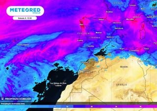Tempo em Portugal esta semana: descida da temperatura seguida de rio atmosférico, chuva abundante e vento forte
