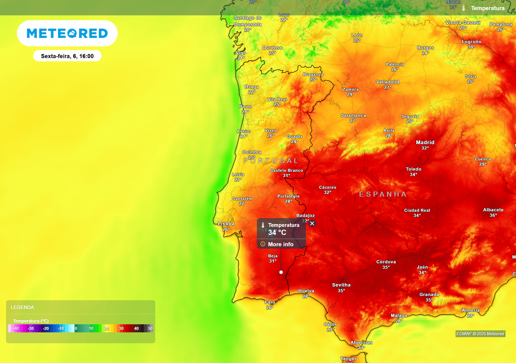temperatura do ar à superfície temperatura do ar à superfície