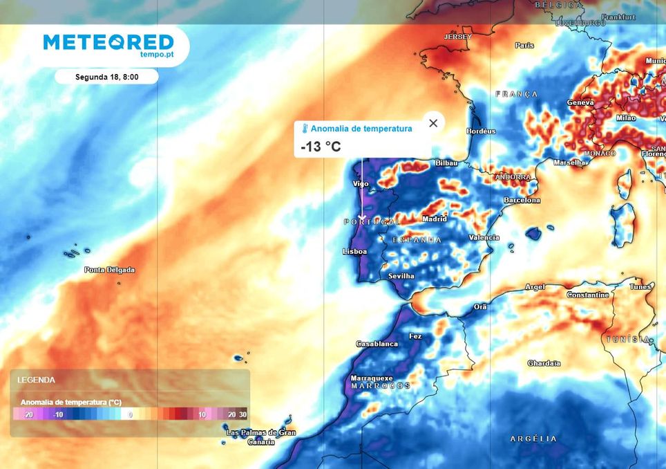 Risco de trovoadas na quinta-feira em Portugal: um fenómeno invulgar em  dezembro causado pelo rio atmosférico que vem aí