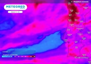 Tempo em Portugal na próxima semana: Kirk e carrossel de frentes deixarão mais de 200 mm de chuva acumulada nestas zonas