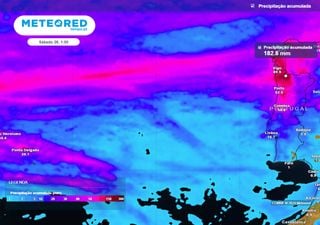 Tempo em Portugal na próxima semana: o primeiro temporal atlântico de outono deixará entre 100 e 200 mm nestas zonas