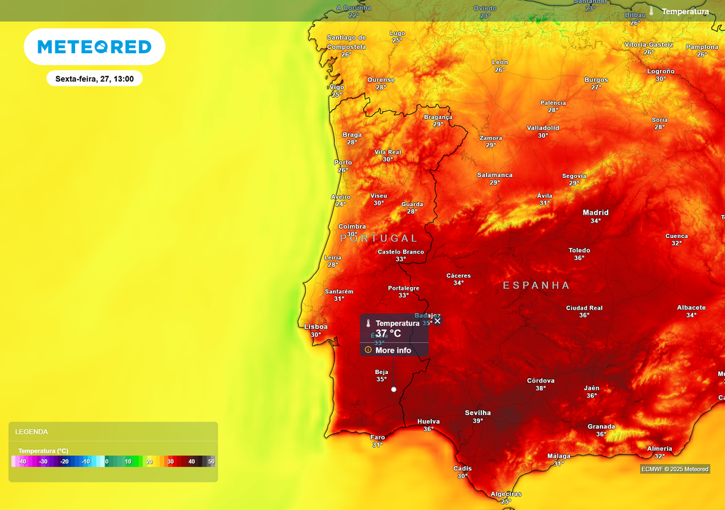 temperatura do ar à superfície temperatura do ar à superfície