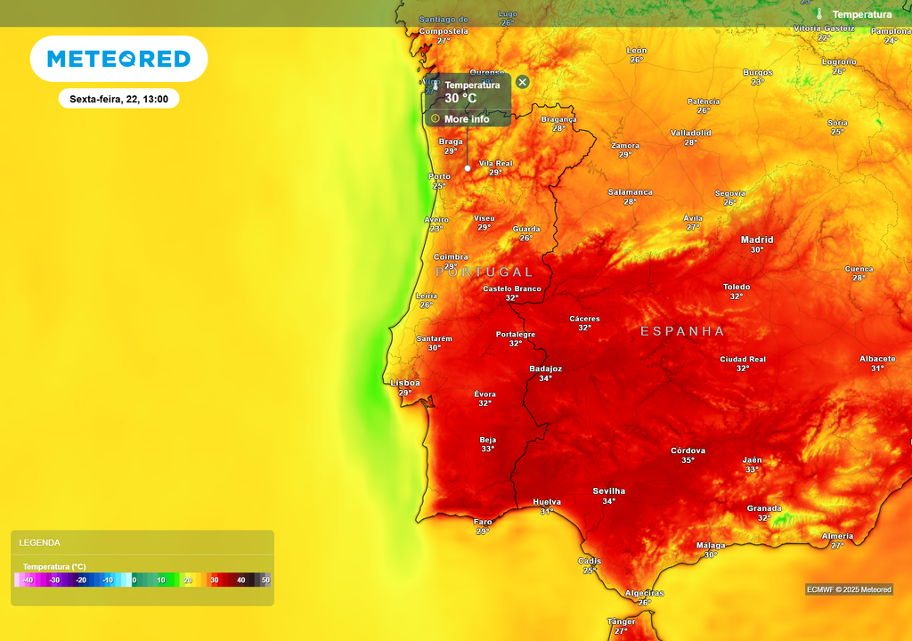 temperatura do ar à superfície temperatura do ar à superfície