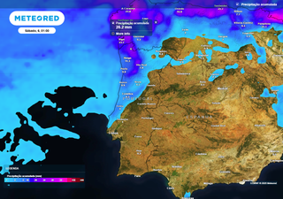 Tempo em Portugal na próxima semana: várias frentes provocarão chuva e haverá uma "montanha-russa" nas temperaturas
