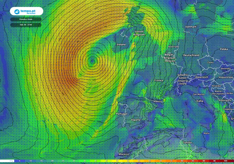Depressão Mathieu; Portugal; tempestade atlântica; Depressão Mathieu; Portugal; tempestade atlântica;