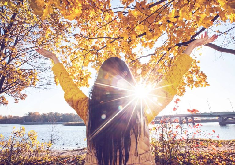outono; sol; mulher outono; sol; mulher