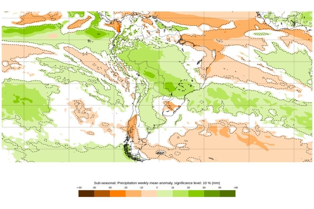 junho, anomalia, seca, chuva Anomalia de precipitação entre 8 e 15 de junho indica retorno da umidade em parte do Centro-Sul, com sinal mais favorável à chuva entre MS, SP e PR.