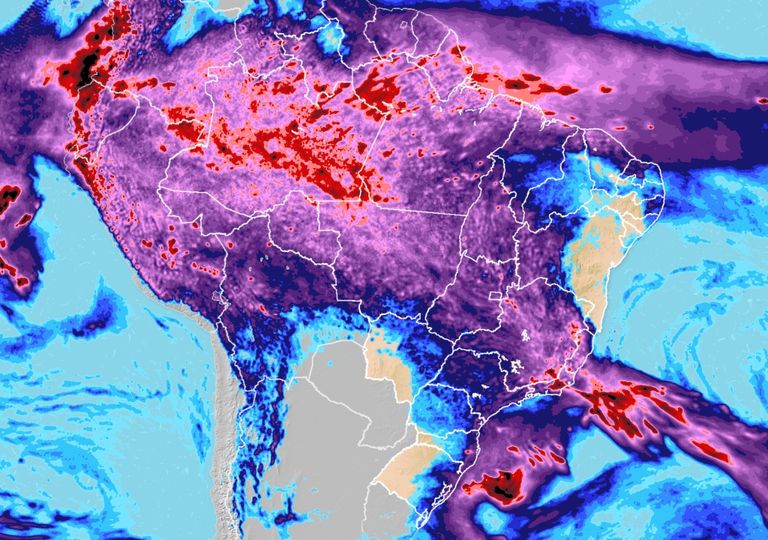 Tempo instável se mantém em boa do Centro-Norte e leste da Região Sul Tempo instável se mantém em boa do Centro-Norte e leste da Região Sul