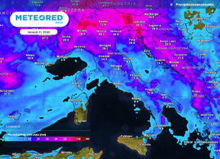 Il tempo in Italia la prossima settimana: scoppieranno nuovi forti temporali secondo il nostro modello di riferimento