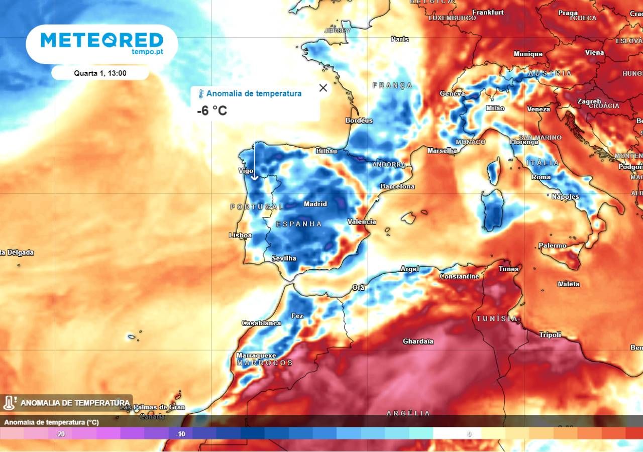 Mapa de Portugal - Mapa detalhado de Portugal (Sul da Europa - Europa)