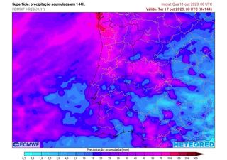 Tempo nos próximos dias em Portugal: chuva abundante e persistente reforçada por rio atmosférico. Que impactos trará?