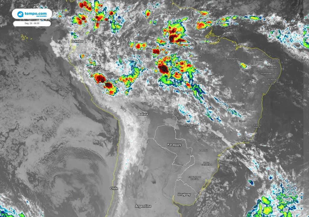 satélite, infravermelho