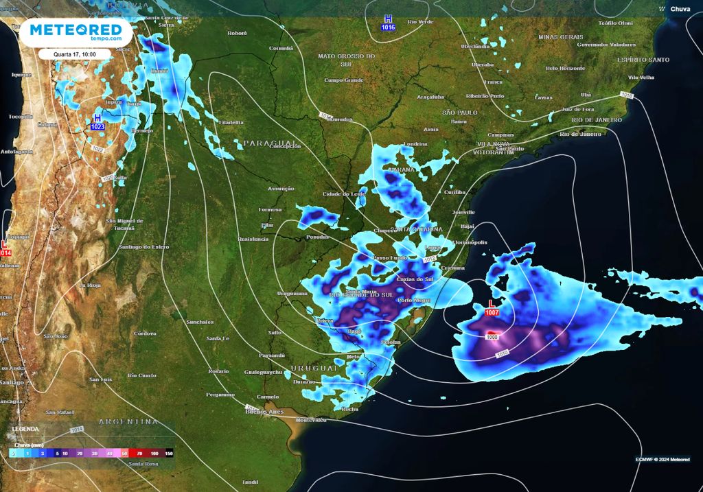 alerta chuvas intensas e tempestades