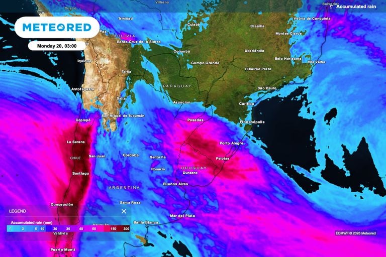 Tempo severo e granizo: chuvas extremas de 180 mm amea&ccedil;a lavouras no RS