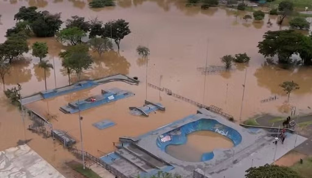 São Paulo registrou chuva histórica em setembro de 2026. Foto: Reprodução/ Jornal Nacional