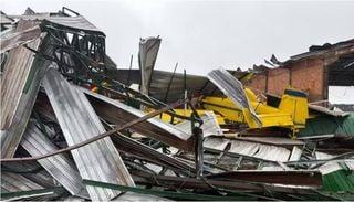 Temporais com mais de 100 km/h causam destrui&ccedil;&atilde;o no PR, viram avi&otilde;es e deixam um morto; veja imagens