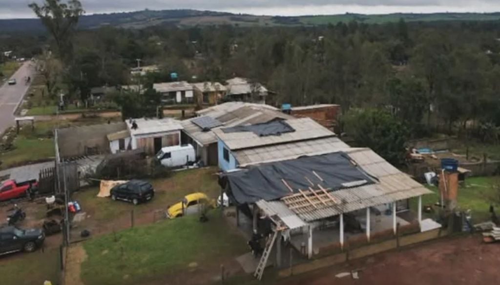 Defesa Civil monitora o avanço dos estragos do ciclone que deixou famílias desalojadas no Rio Grande do Sul. Foto: Prefeitura de Eldorado do Sul/ Divulgação