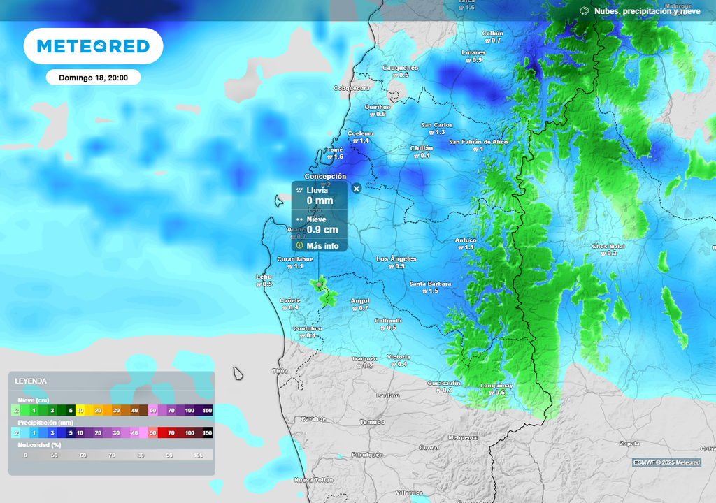 Temporal Región de Biobío, Meteored Chile