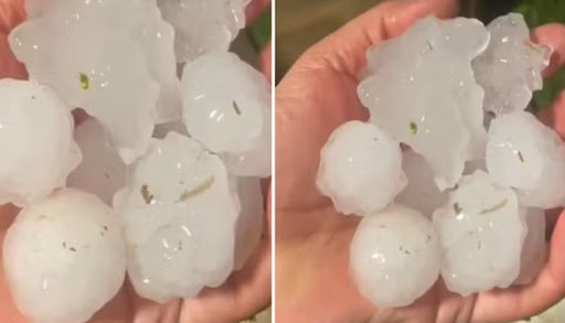 Temporal com granizo e inunda&ccedil;&otilde;es afetam dezenas de casas no RS; veja imagens