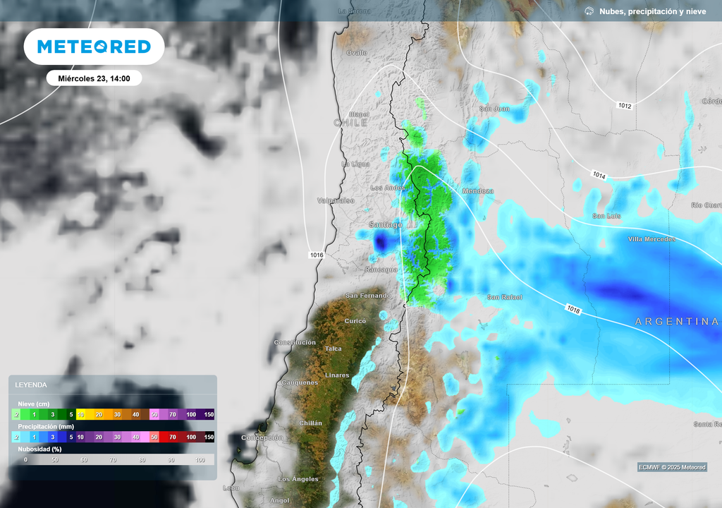 mapa de lluvia y nieve. mapa de lluvia y nieve.