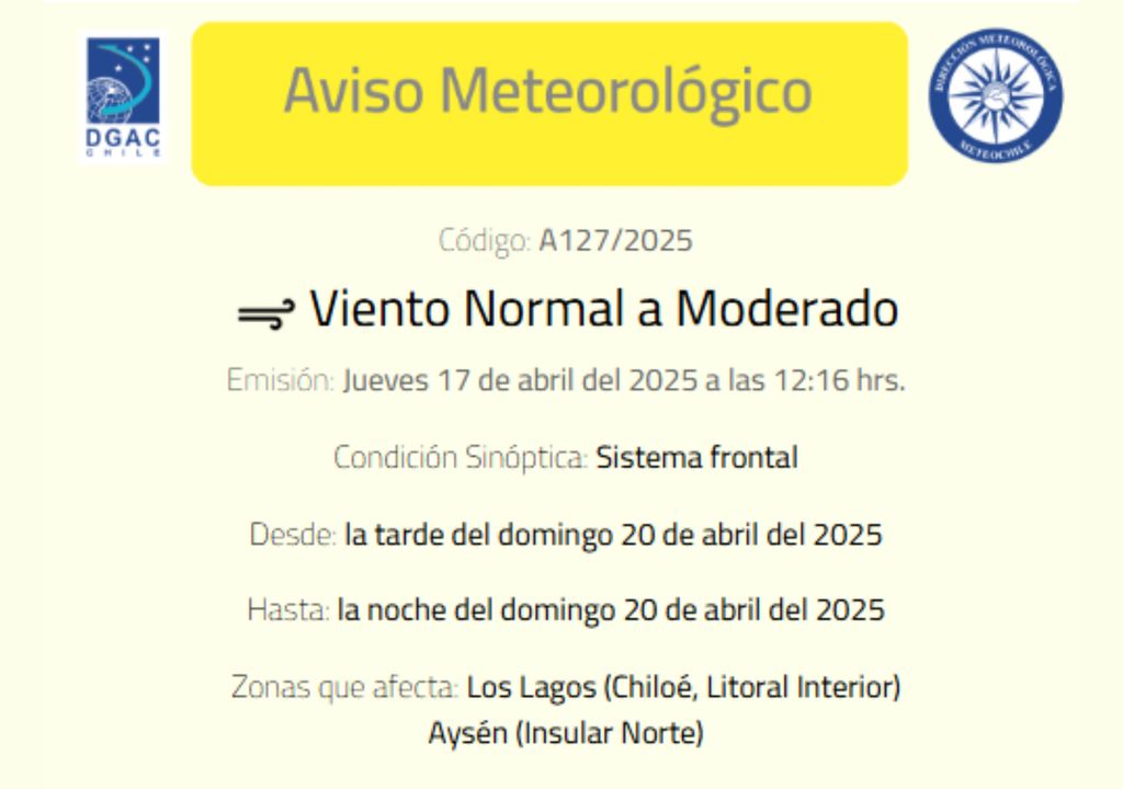 aviso meteorológico de DMC. aviso meteorológico de DMC.