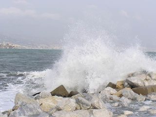 Temporal de Levante en Málaga
