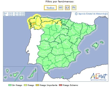 Temporal De Lluvia, Viento Y Mar En El Noroeste Peninsular