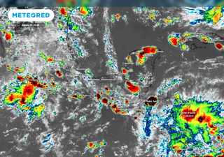 Se mantiene el temporal de lluvias intensas con acumulados de hasta 100 mm, sobre varios estados de México 