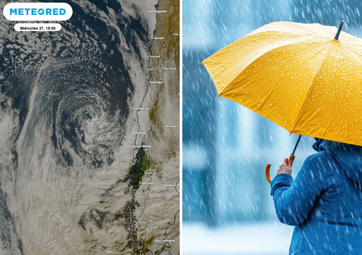 Temporal de viento y lluvias golpear&aacute;n a estas regiones: en 24 horas podr&iacute;an caer hasta 30 mm