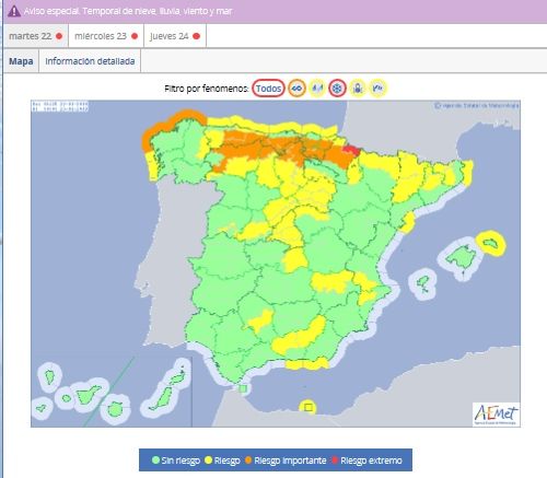 Temporal Duro Invernal: Nevadas En El Norte Y Avisos Rojos Temporal Duro Invernal: Nevadas En El Norte Y Avisos Rojos