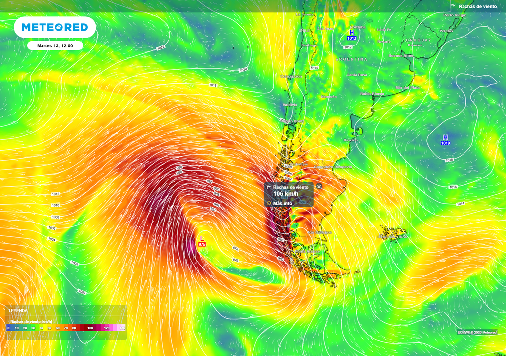 rachas de viento previstas
