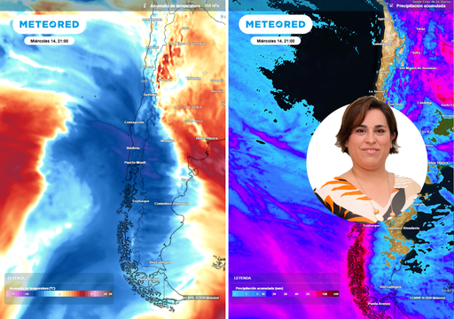 Temporal en la Patagonia, lluvias en el norte y una breve pausa al calorazo prev&eacute; Viviana Urbina para la pr&oacute;xima semana