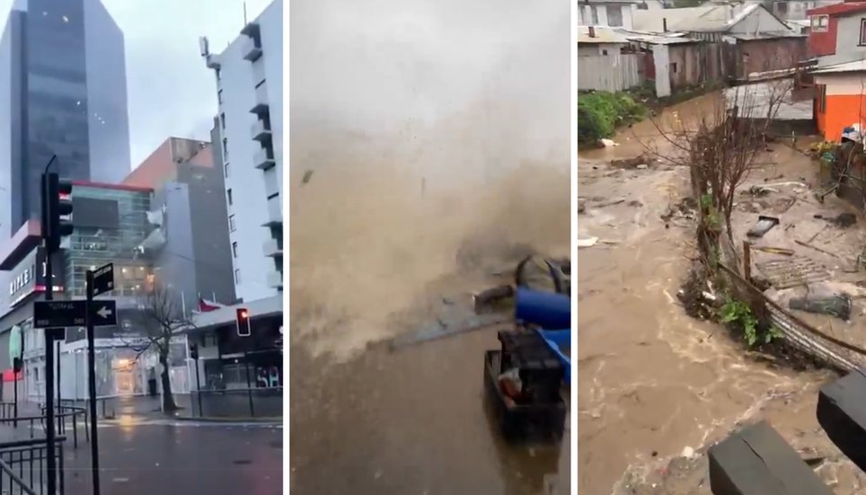 Vientos de hasta 120 km/h y marejadas golpean Biobío: evacuaciones y graves daños