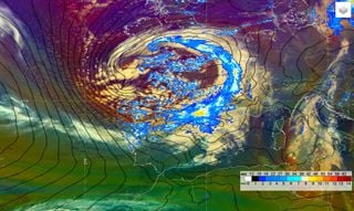 Temporal invernal con avisos rojos de la borrasca sin nombre