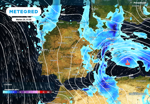 Temporal mediterr&aacute;neo con lluvias y nieve desde Catalu&ntilde;a hasta Andaluc&iacute;a: aqu&iacute; los d&iacute;as clave