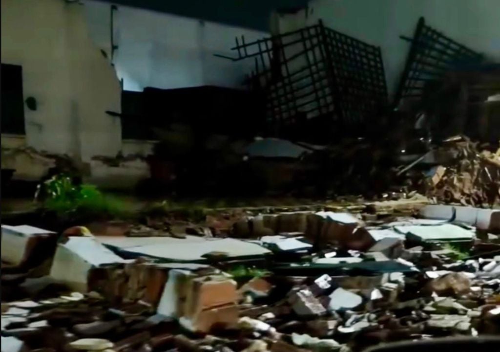 Prédio da Liga Operária que desabou em Assú estava desocupado. Foto: Reprodução Prédio da Liga Operária que desabou em Assú estava desocupado. Foto: Reprodução