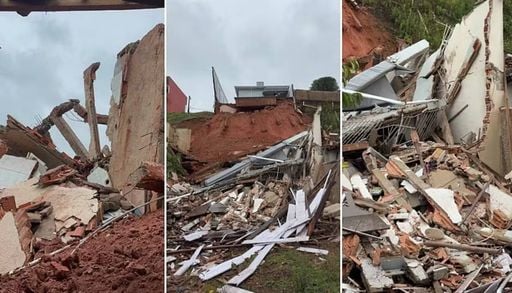 Temporal no sul de Minas Gerais derruba casas e interdita im&oacute;veis