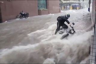 Temporal provoca inundações e uma morte em Campinas