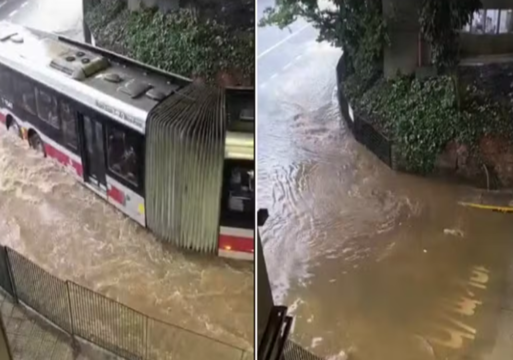 Terminal João Dias, na Zona Sul de São Paulo, nesta terça-feira (27) — Foto: Jardim São Luís News Terminal João Dias, na Zona Sul de São Paulo, nesta terça-feira (27) — Foto: Jardim São Luís News
