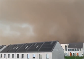 Temporali e insolite tempeste di polvere in Olanda: video