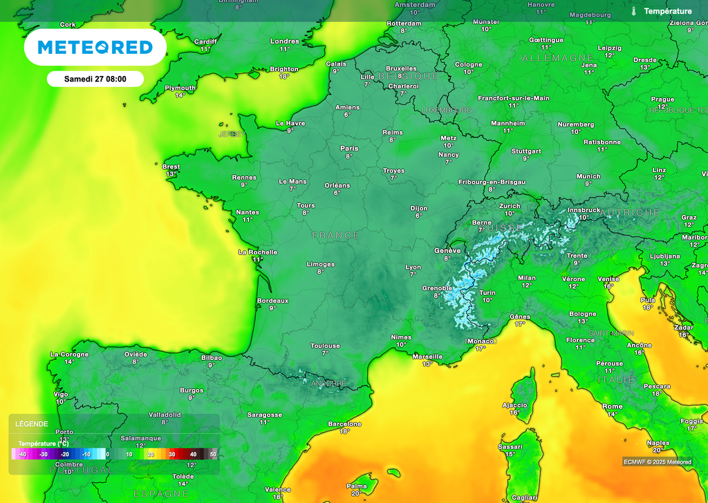 Fraîcheur matinale bien présente.