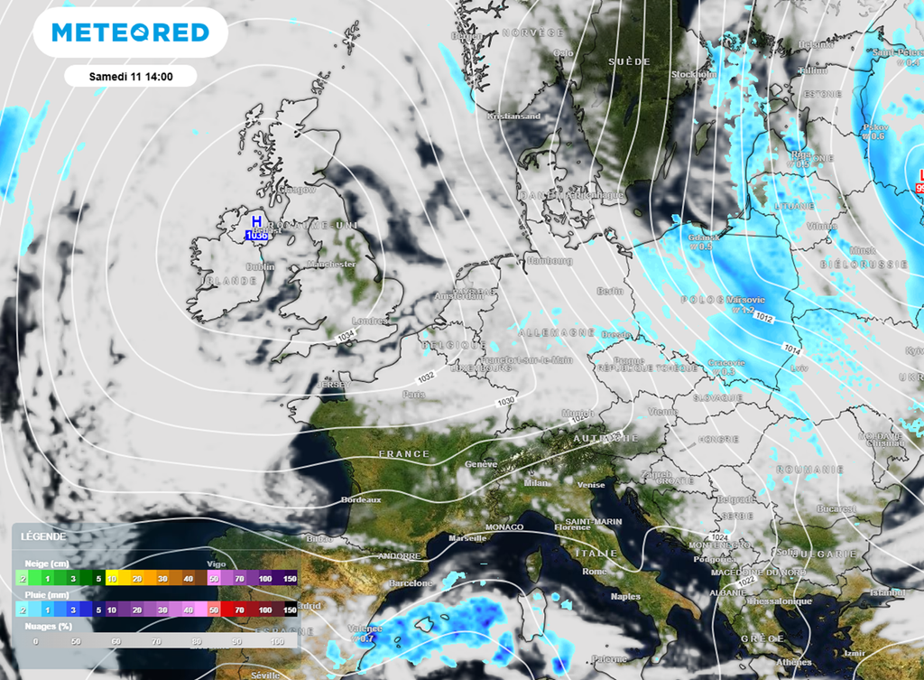 Avec des hautes pressions solidement installées sur l'Europe de l'ouest, le temps s'annonce calme jusqu'à la mi-octobre au moins. Avec des hautes pressions solidement installées sur l'Europe de l'ouest, le temps s'annonce calme jusqu'à la mi-octobre au moins.