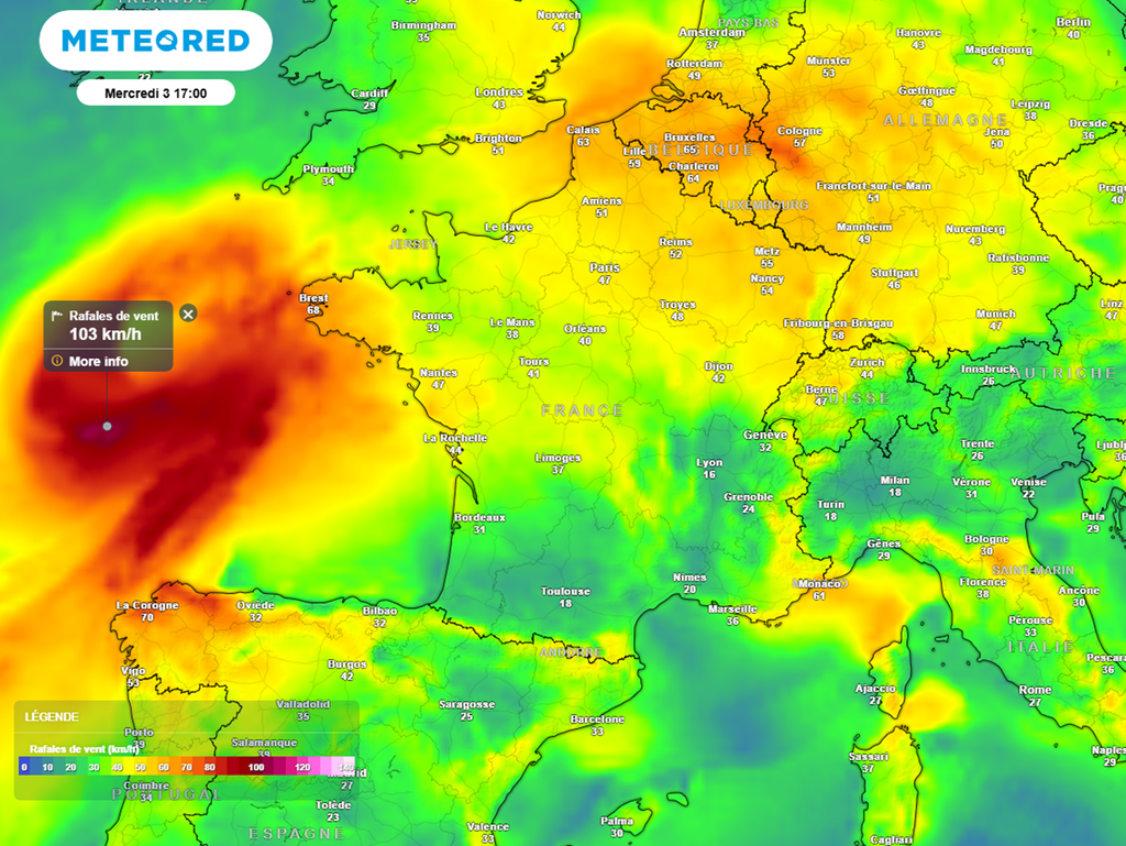 Avec des dépressions circulant sur le pays, des coups de vent seront possibles la semaine prochaine.