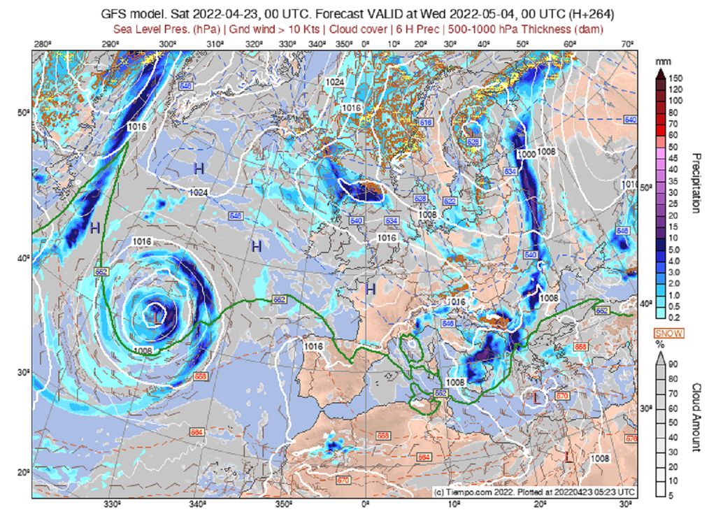 Avec un anticyclone situé à proximité du pays, le mois de mai devrait se présenter dans la lignée de la fin avril avec un temps généralement calme. Avec un anticyclone situé à proximité du pays, le mois de mai devrait se présenter dans la lignée de la fin avril avec un temps généralement calme.